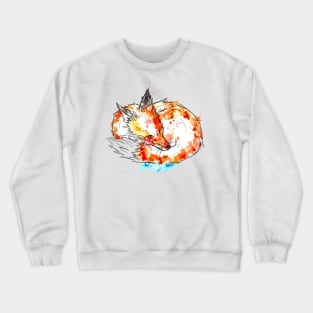 Fox Water Colour Crewneck Sweatshirt